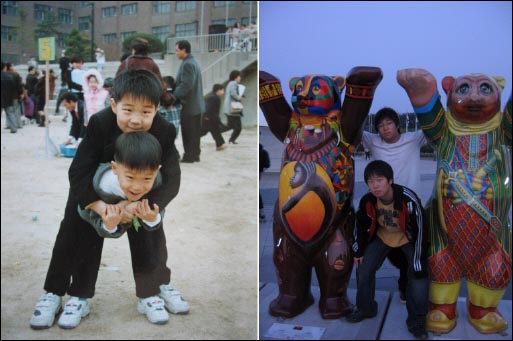 때 빼고 광 내고 양복으로 한껏 멋을 부린 형제 같았던 두 사나이. 아직도 서로 어색해 말을 하지 않는 4년 만의 만남. 